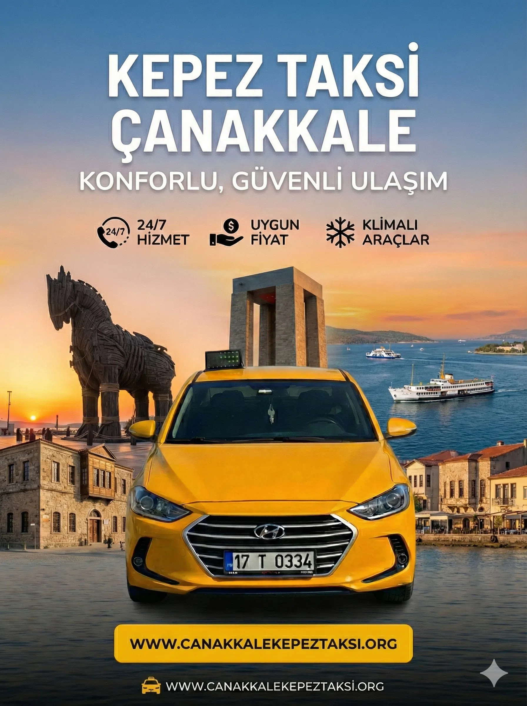 Canakkale Kepez Taksi Tanitim Resmi